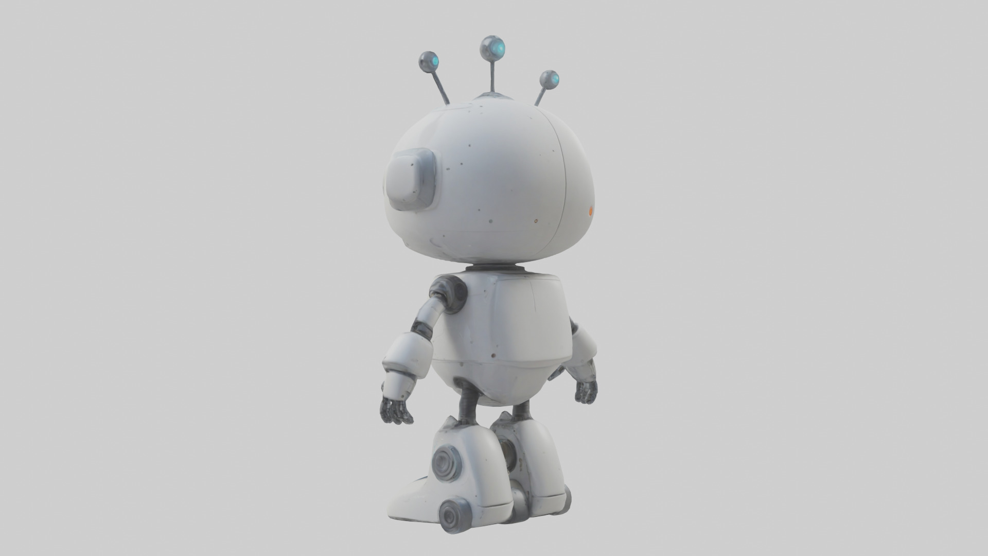 Cartoon Robot model 3D model_1