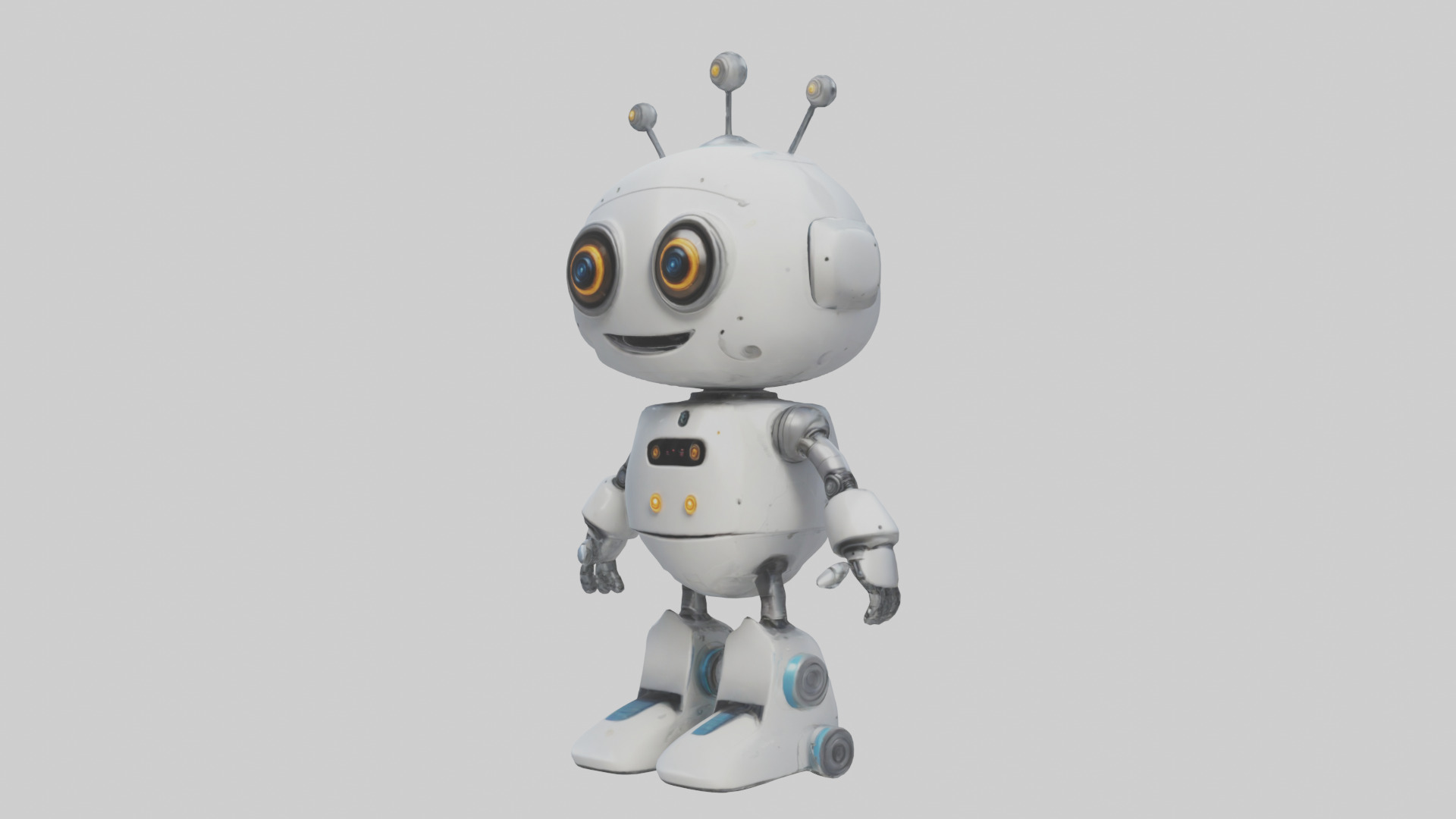Cartoon Robot model 3D model_10