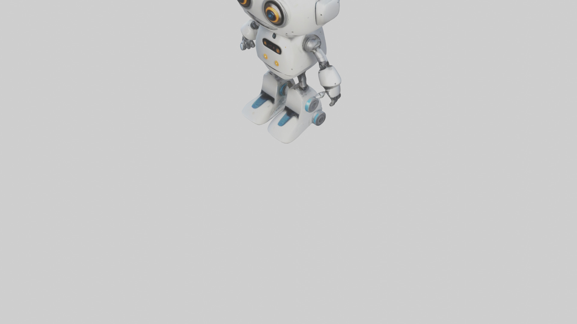 Cartoon Robot model 3D model_5