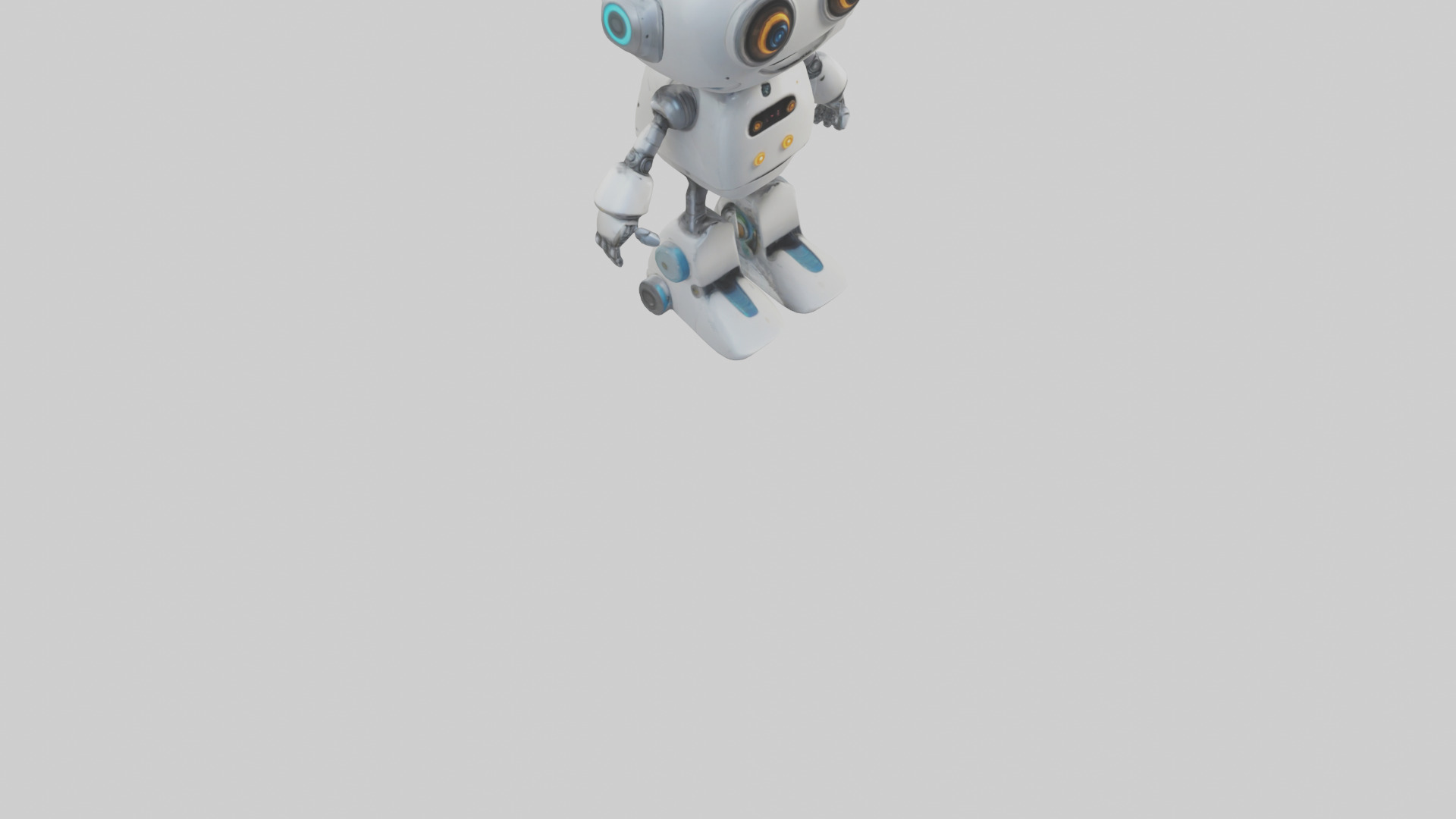 Cartoon Robot model 3D model_6