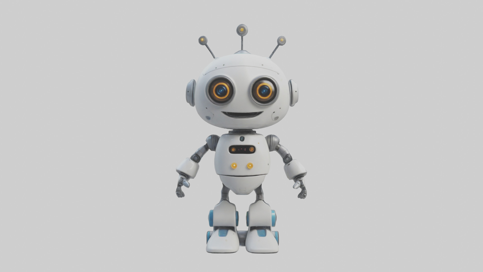 Cartoon Robot model 3D model_9