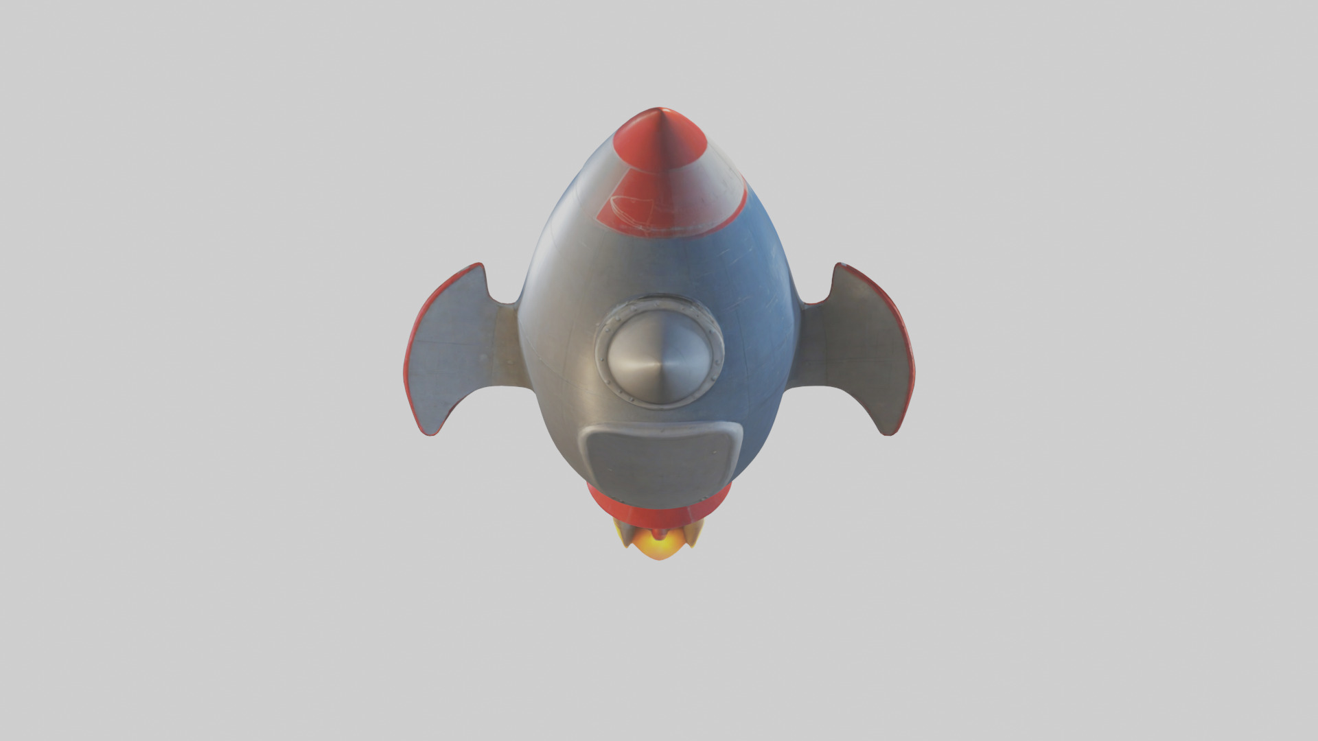 Cartoon Rocket model 3D model_15