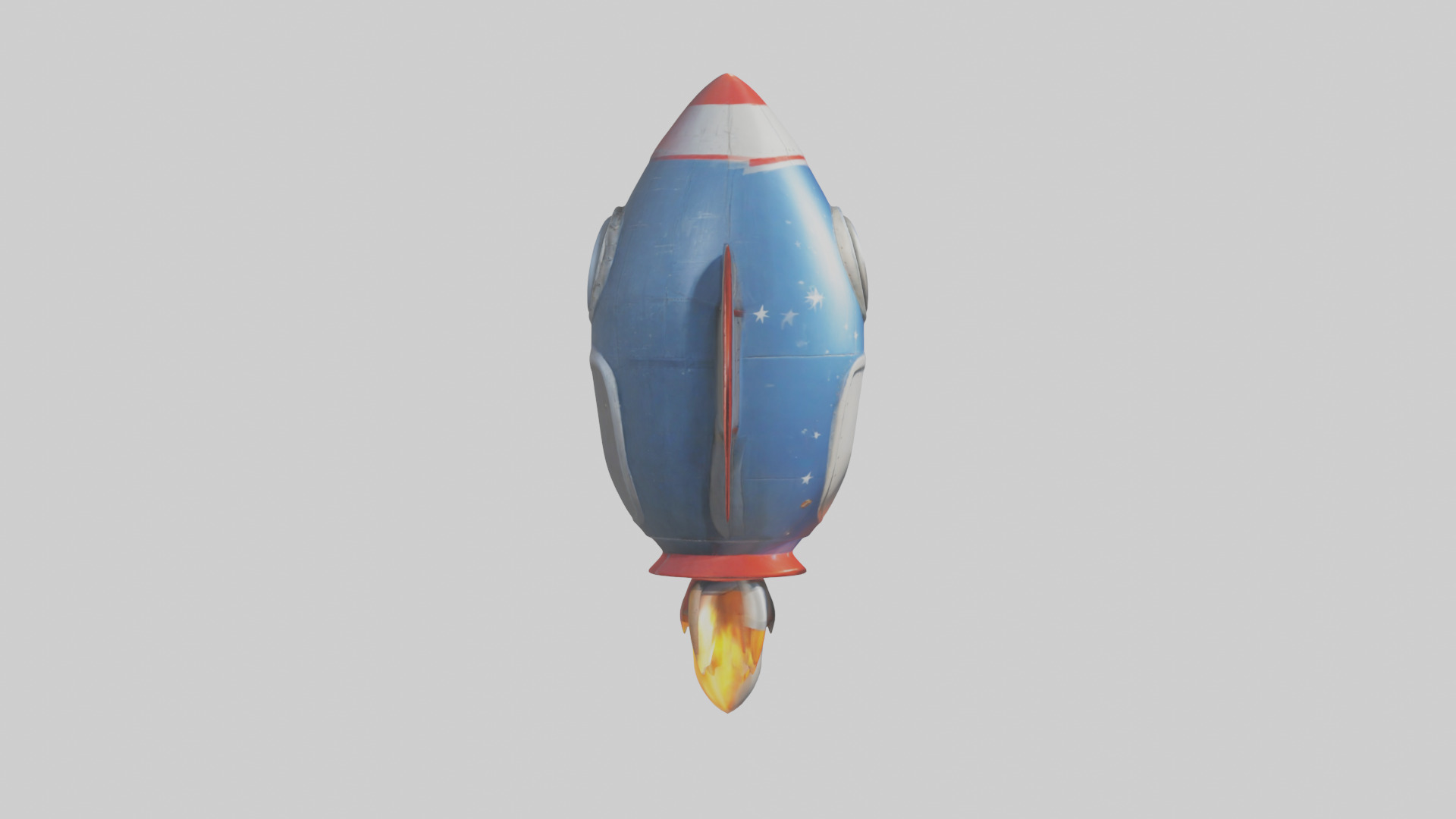 Cartoon Rocket model 3D model_13