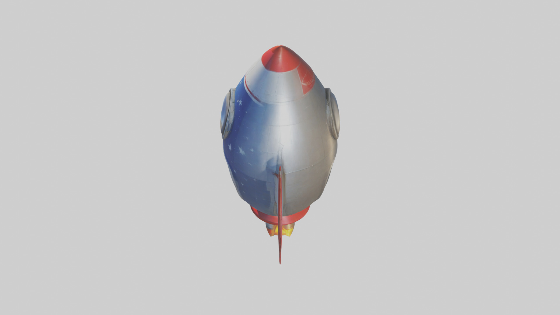 Cartoon Rocket model 3D model_17