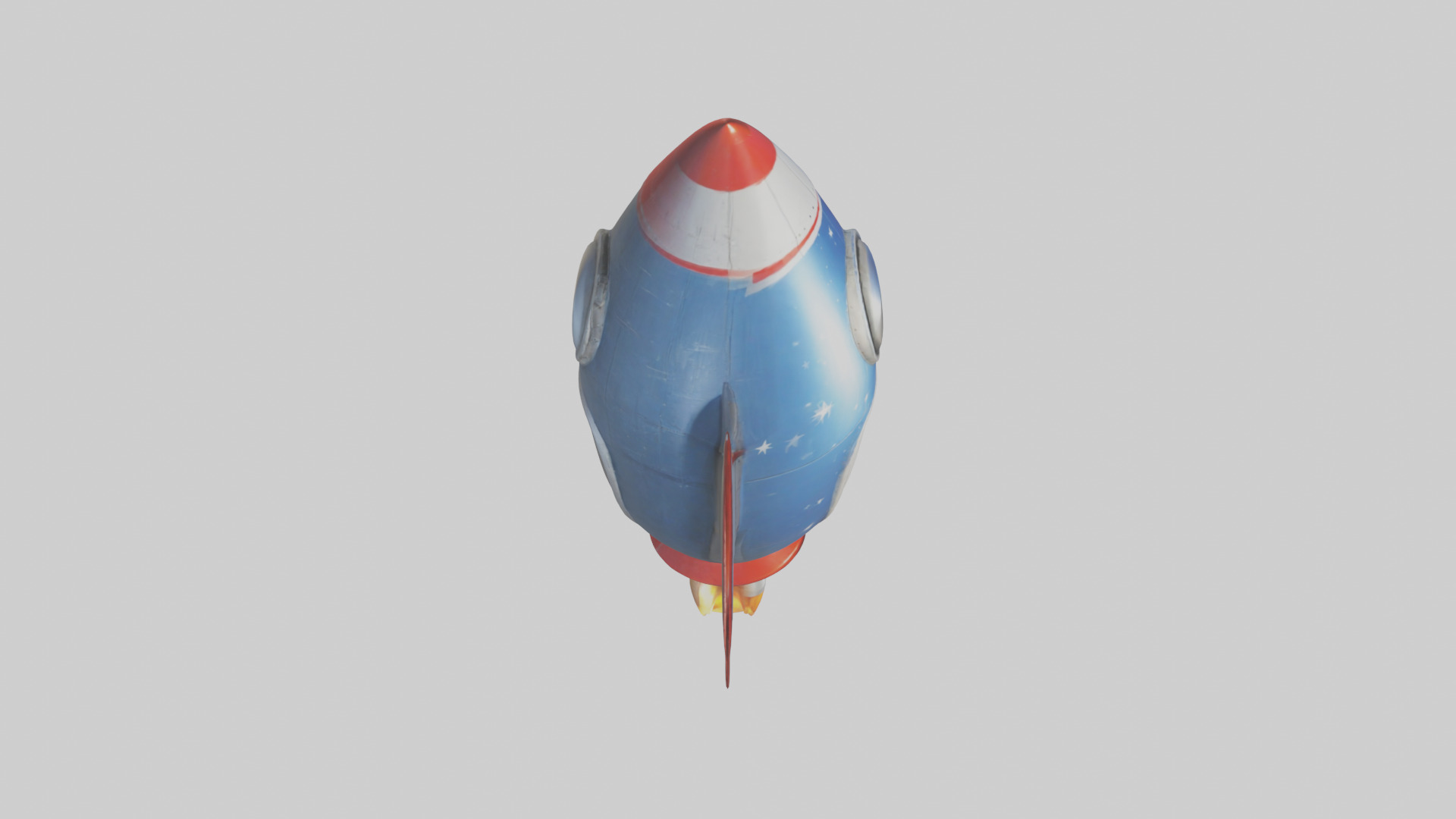 Cartoon Rocket model 3D model_18