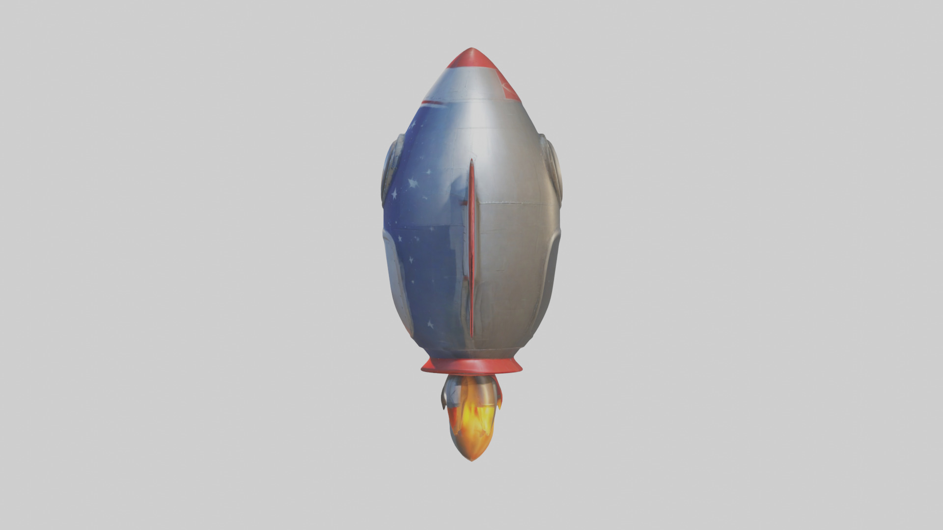 Cartoon Rocket model 3D model_12