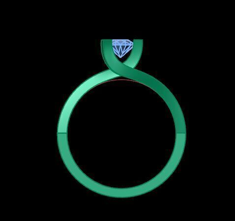  fancy solitair ring for daimonds 3D print model_14