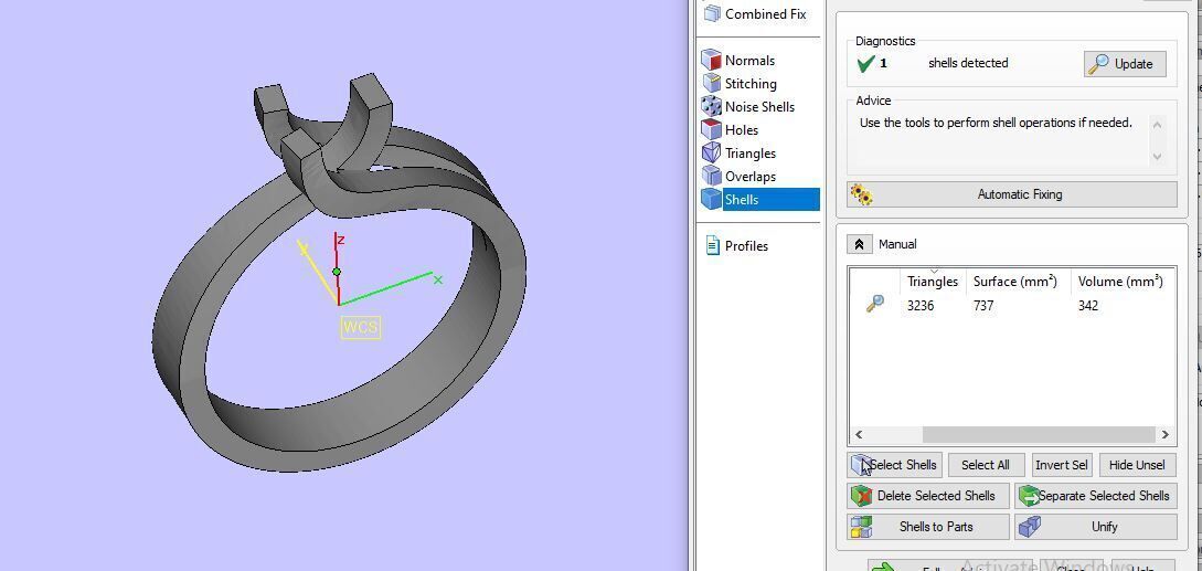  fancy solitair ring for daimonds 3D print model_22