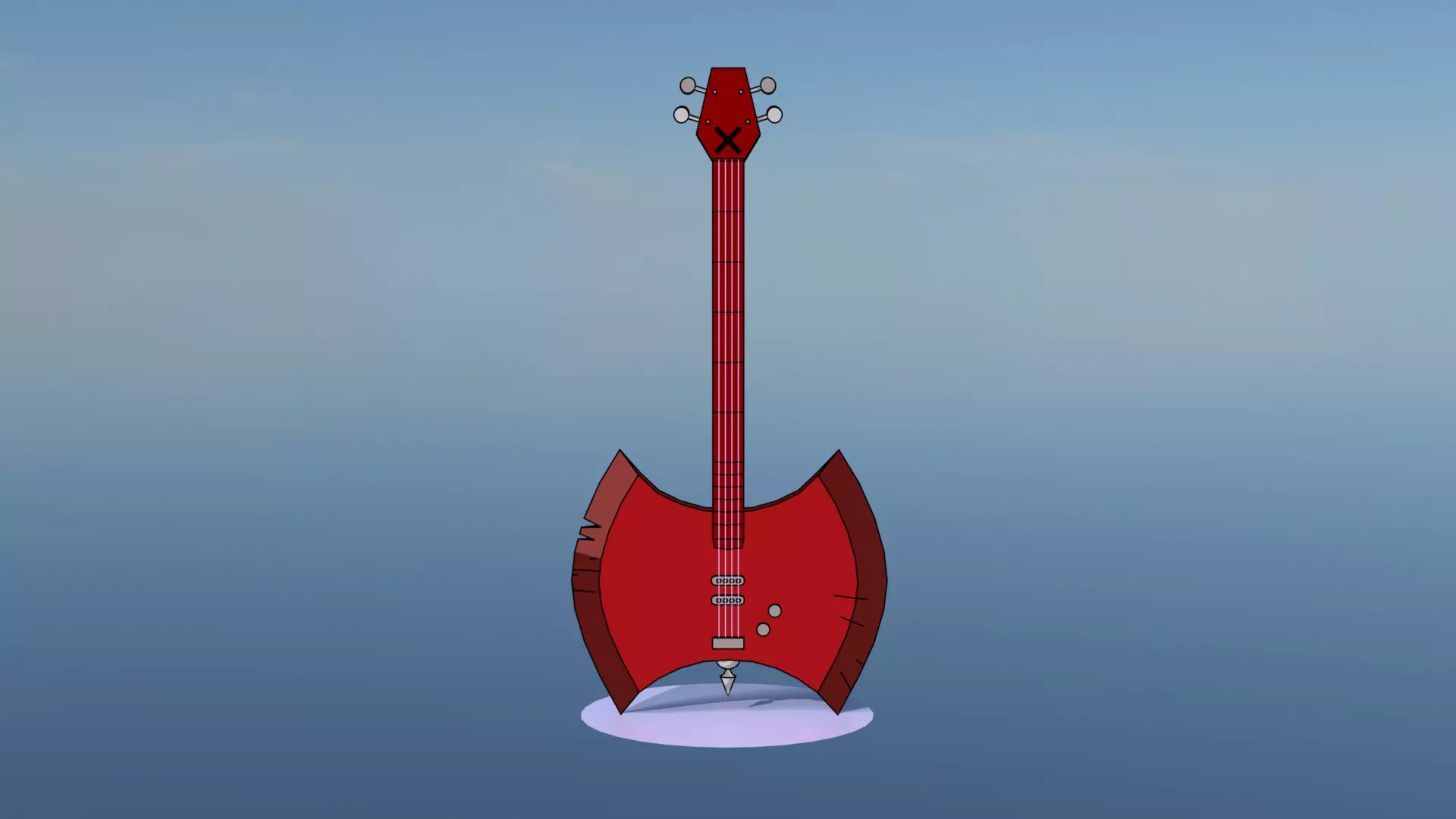 Marceline Axe Bass from Adventure Time 3D model