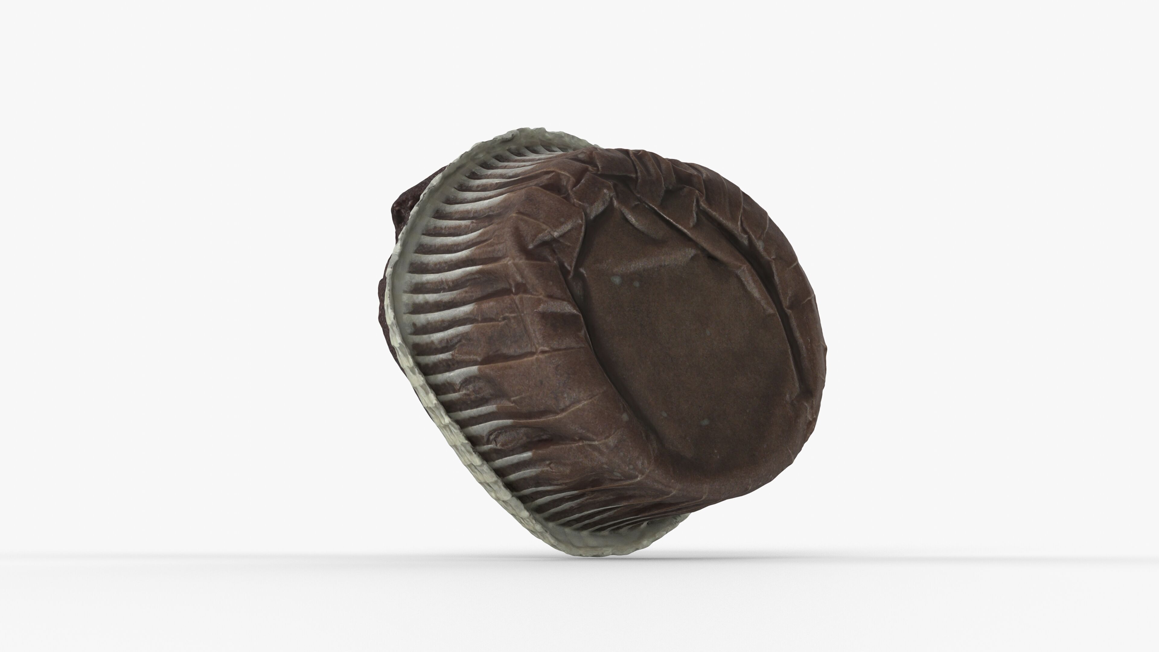 Photorealistic 3D scan of chocolate cupcake muffin Low-poly 3D model_9