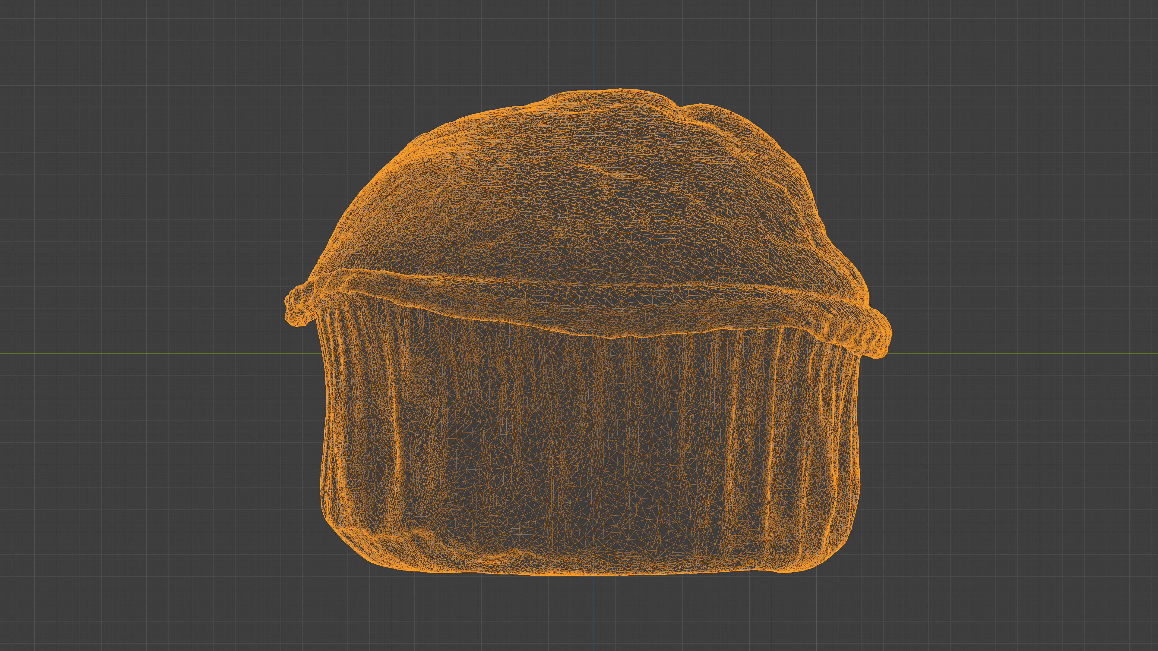 Photorealistic 3D scan of chocolate cupcake muffin Low-poly 3D model_18