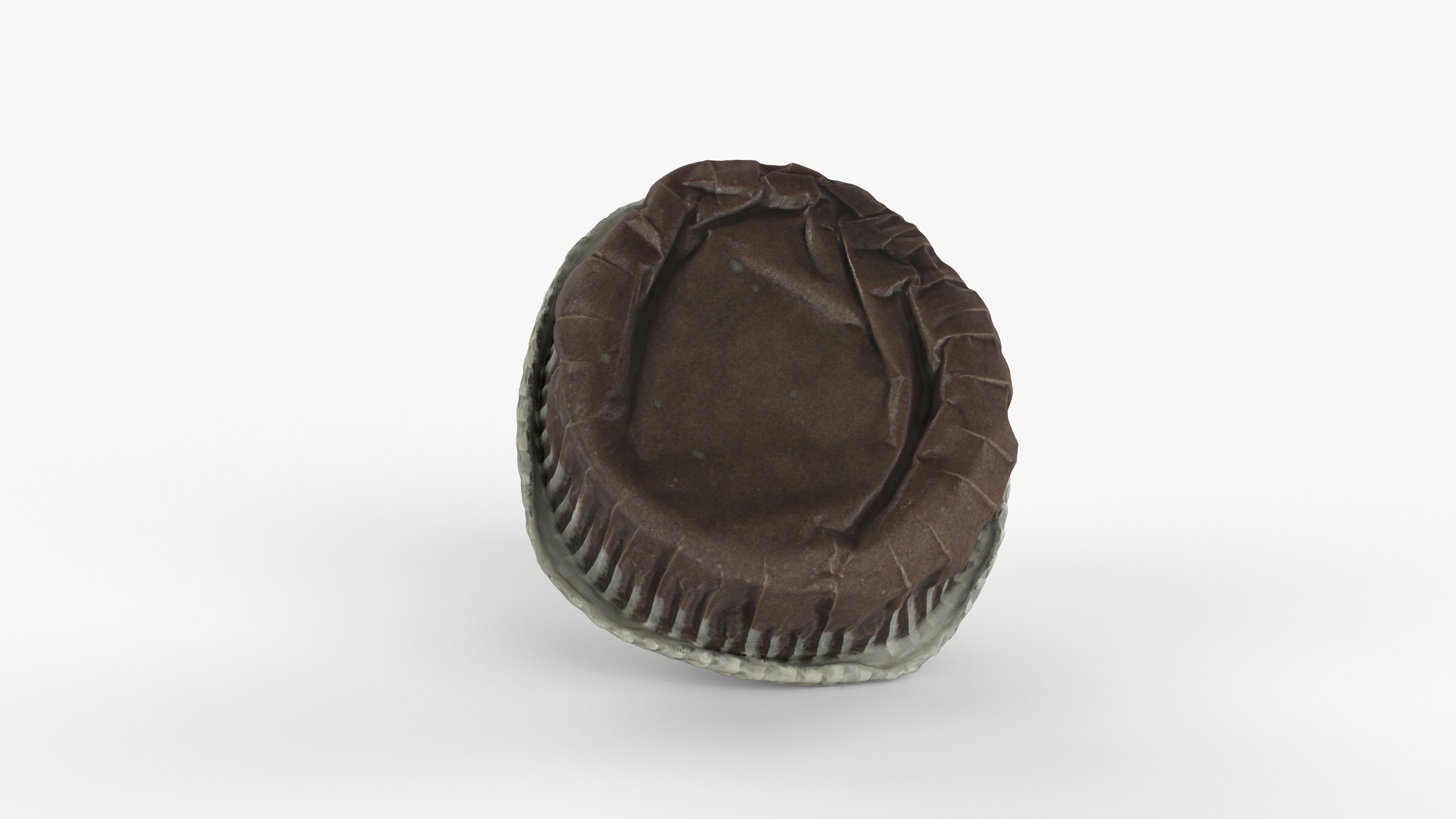 Photorealistic 3D scan of chocolate cupcake muffin Low-poly 3D model_13