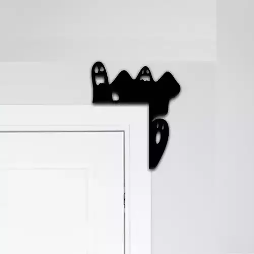 Ghost Door Corner Decor