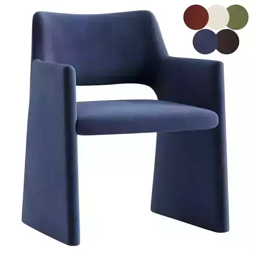 Foley Faux Mohair Dining Armchair