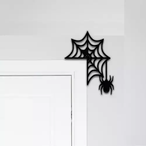 Spider Door Corner Decor