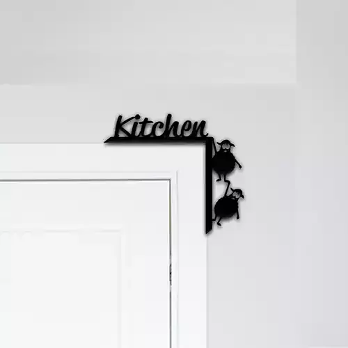 Kitchen Door Corner Decor