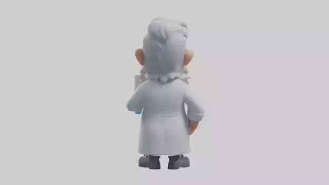 Cartoon Scientist model