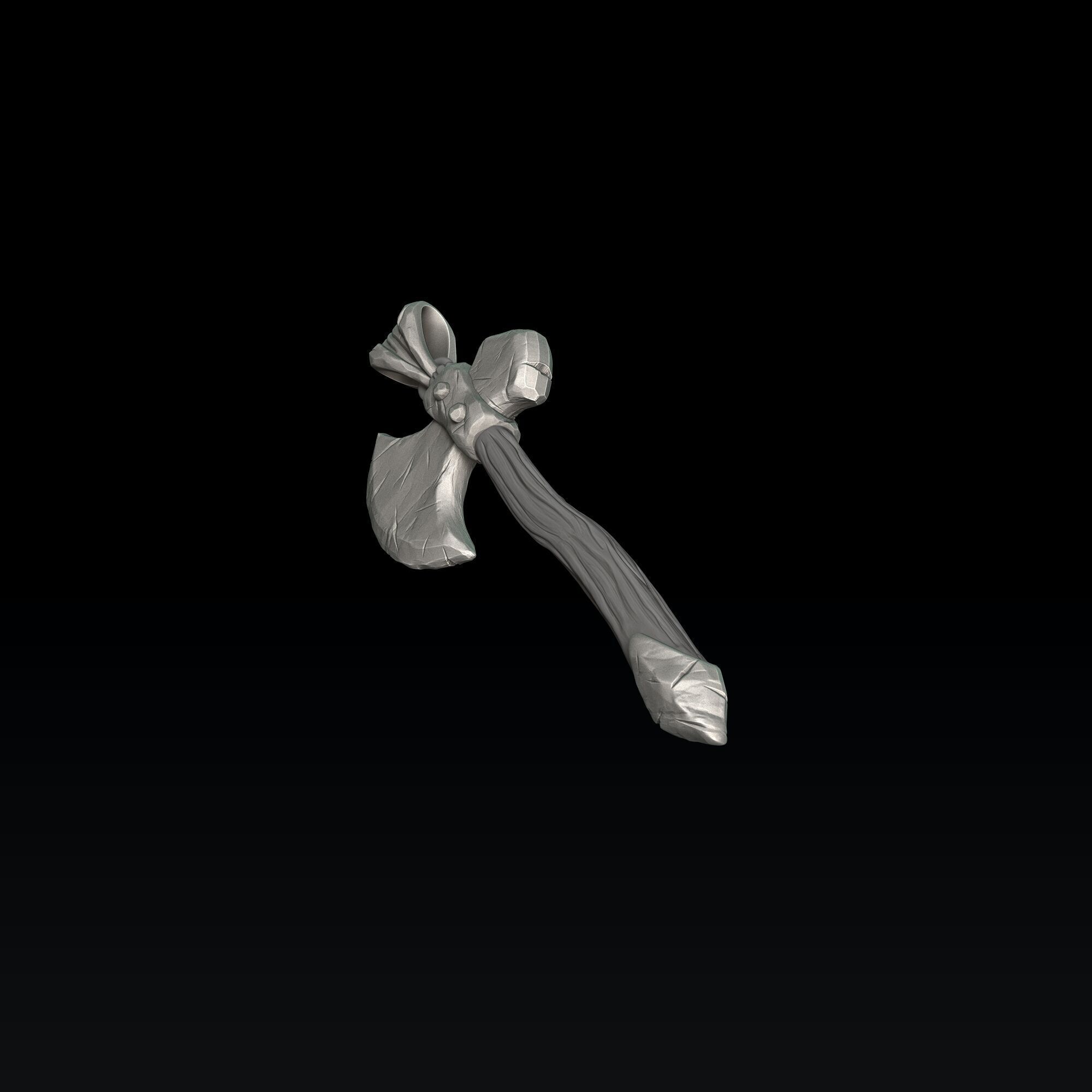 Axe Pendant 3D print model_6