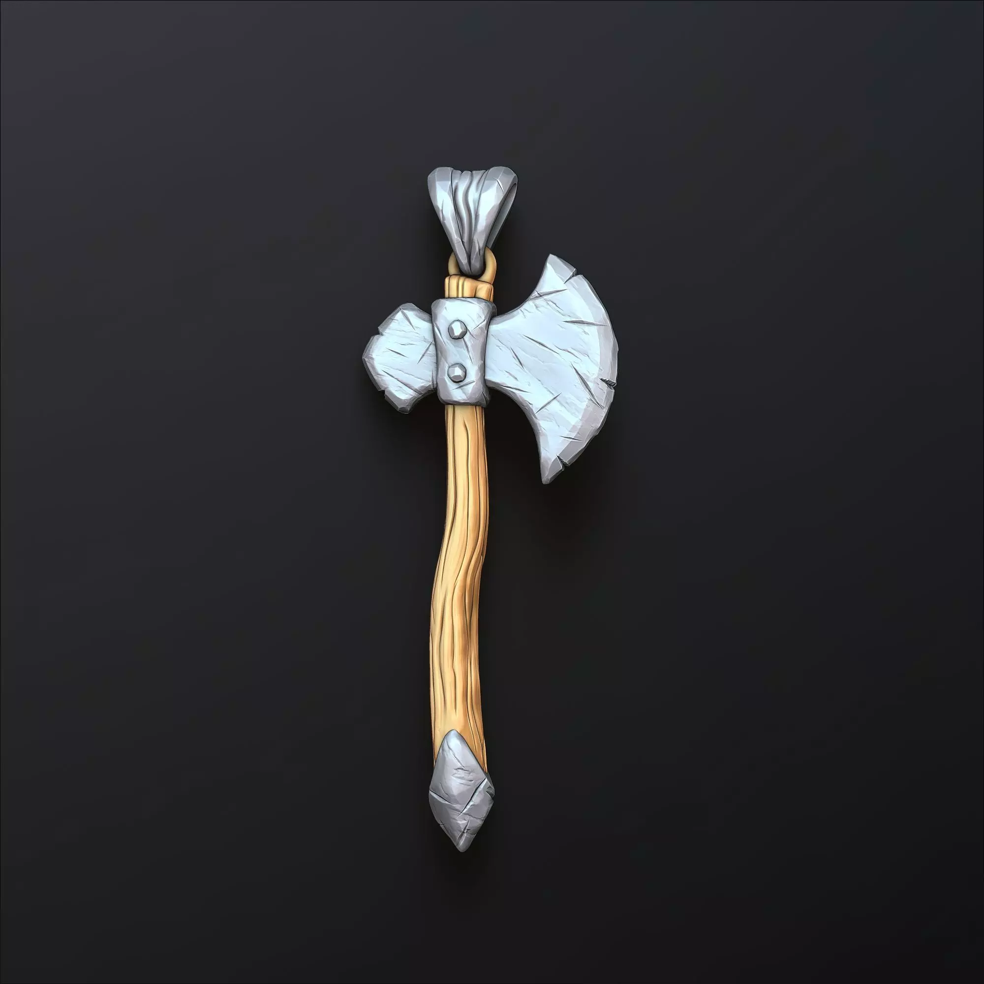 Axe Pendant 3D print model_0