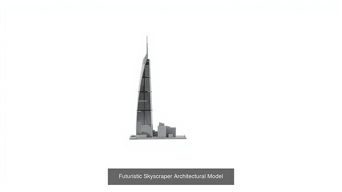 Futuristic Skyscrapers Pack 3D Model Collection