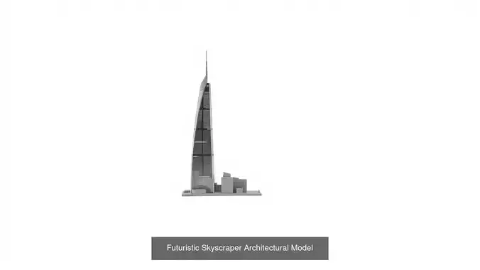 Futuristic Skyscrapers Pack 3D Model Collection