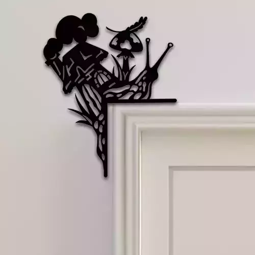 Mushroom Door Corner Decor