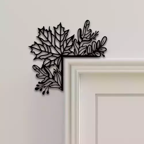 Leaf Door Corner Decor