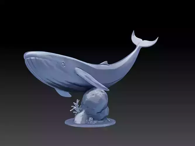 Blue Whale 3D Print Model