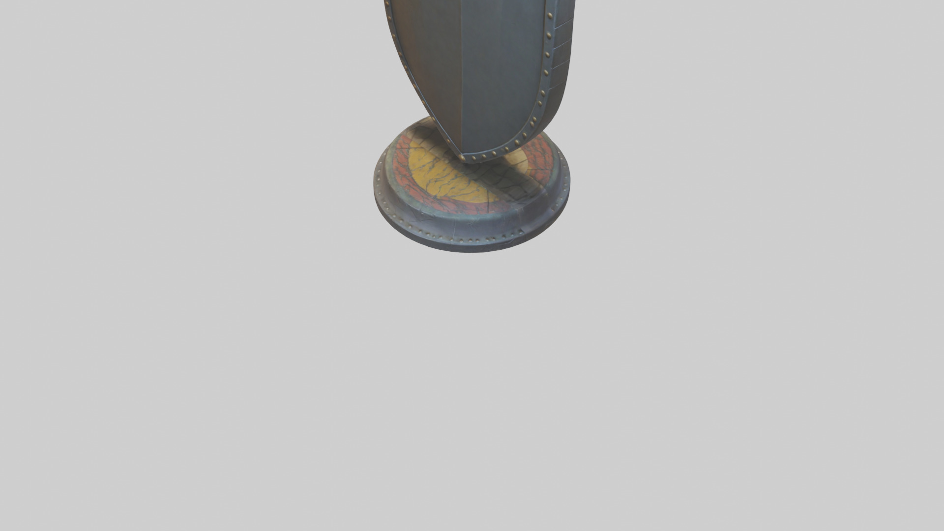 Cartoon Shield model 3D model_4