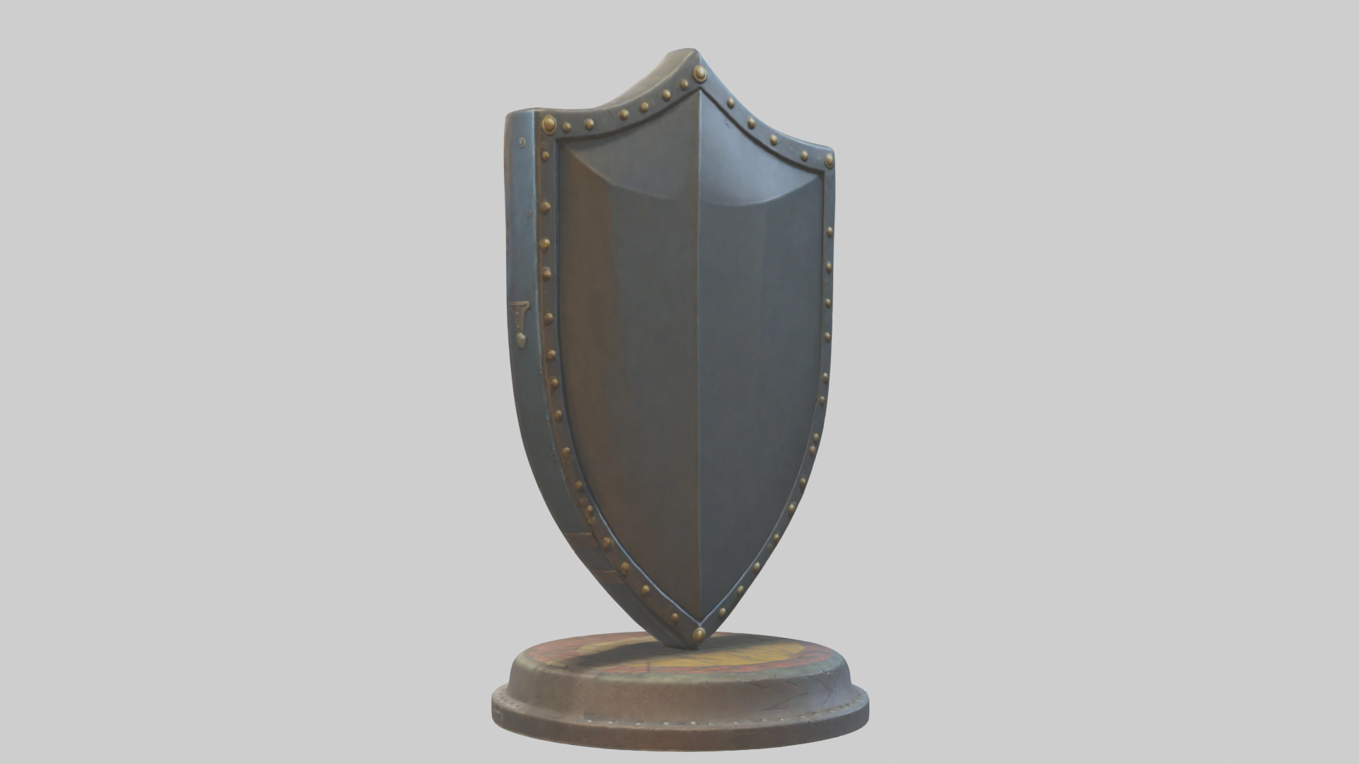Cartoon Shield model 3D model_1