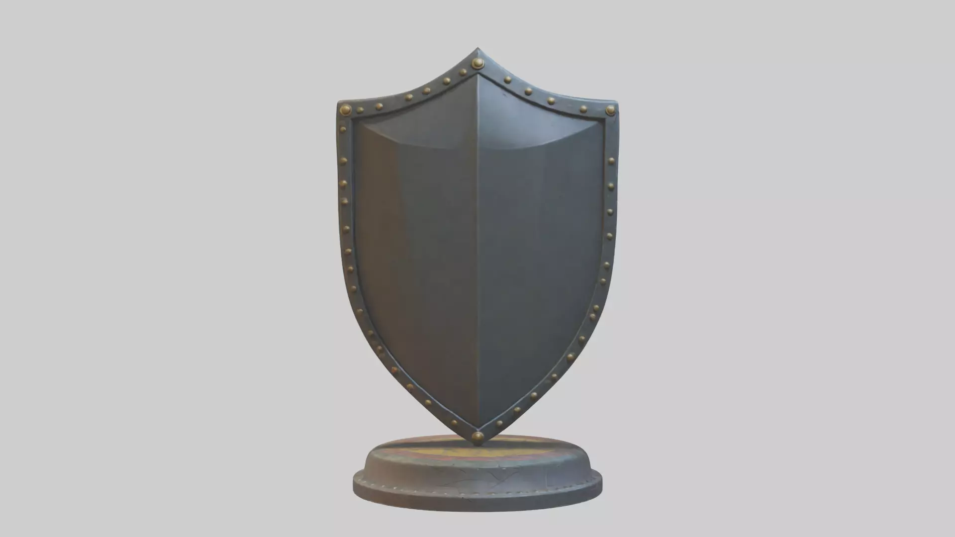 Cartoon Shield model 3D model_0