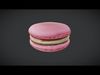 Macaron Low-poly 3D model_1