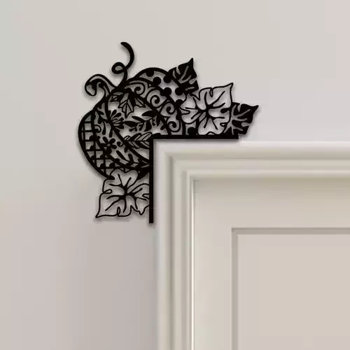 Pumpkin Door Corner Decor