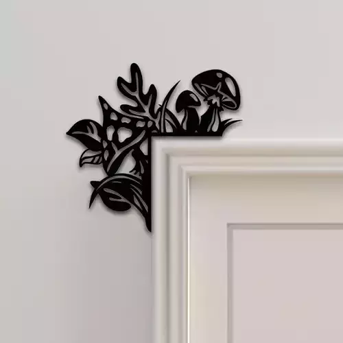 Mushroom Door Corner Decor