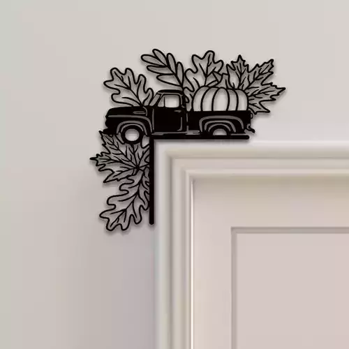 Pumpkin Door Corner Decor