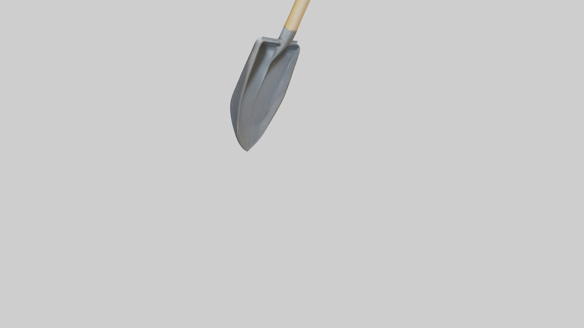 Cartoon Shovel model 3D model_3