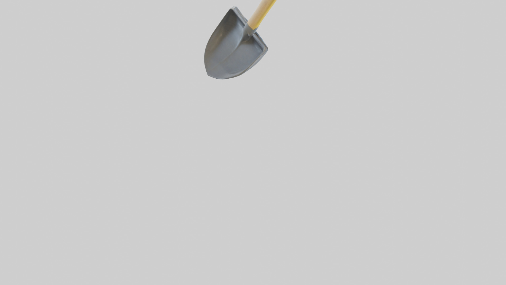 Cartoon Shovel model 3D model_4