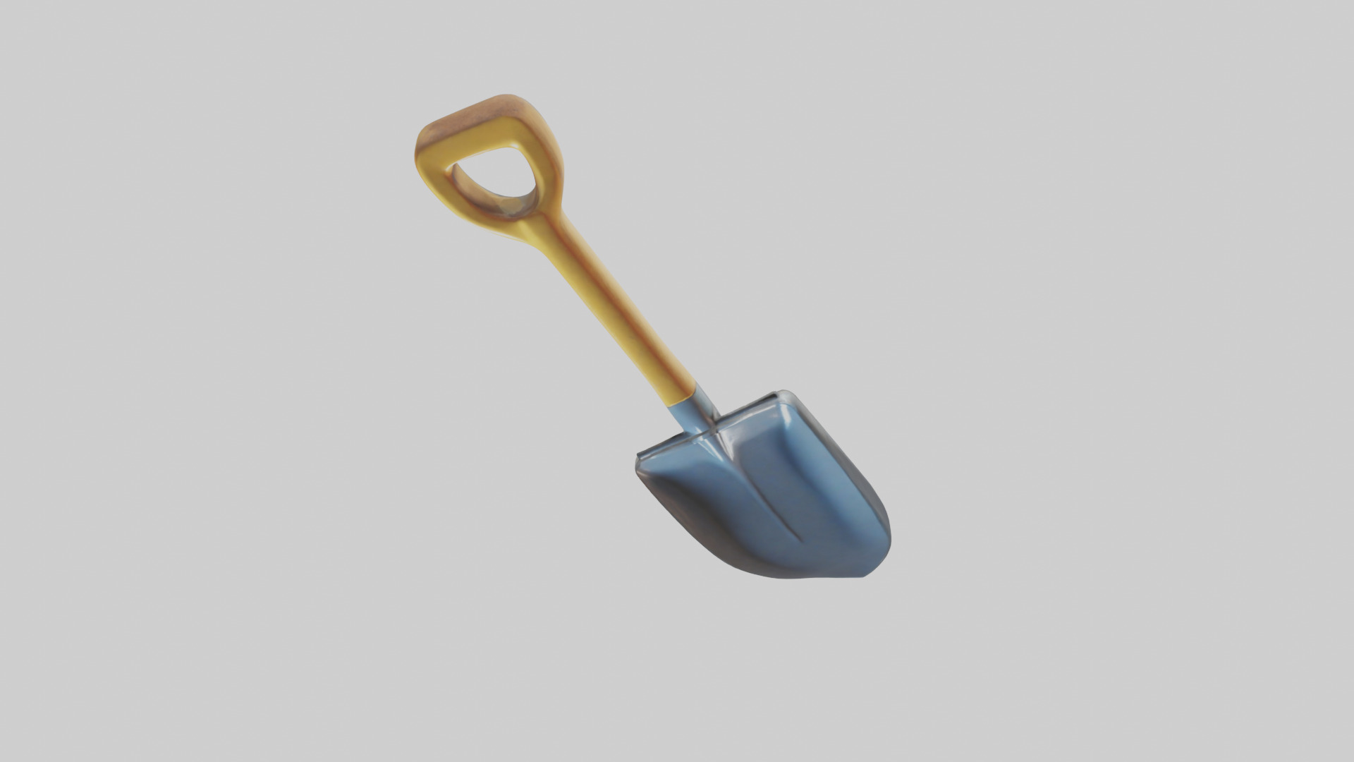 Cartoon Shovel model 3D model_16