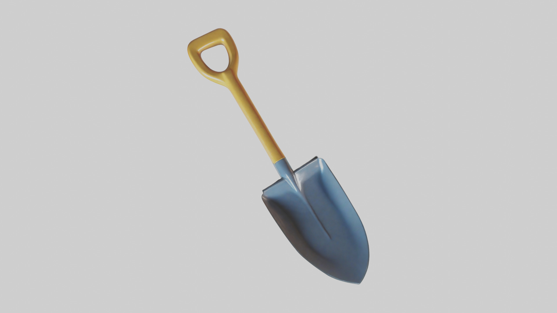 Cartoon Shovel model 3D model_9