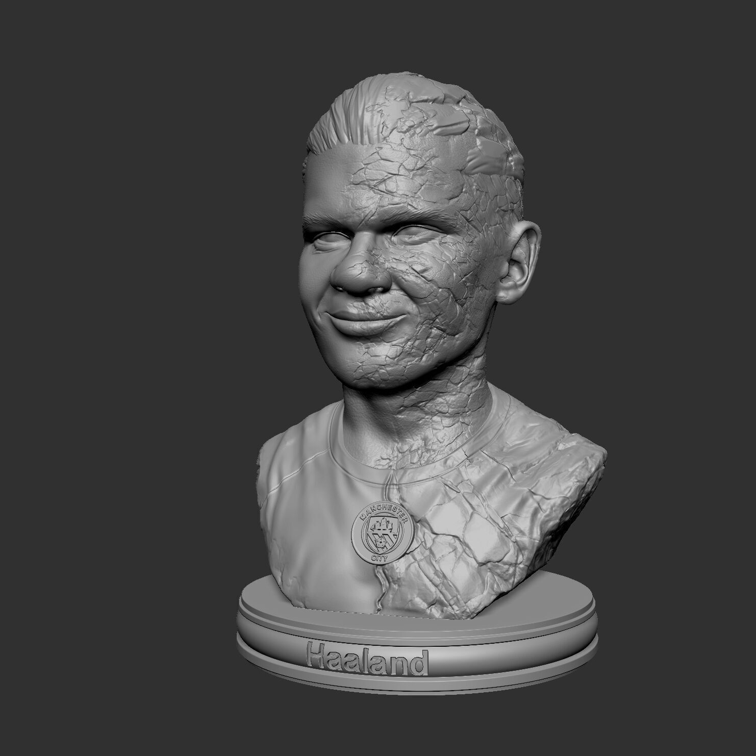 Erling Haaland Stone 3D print model_8