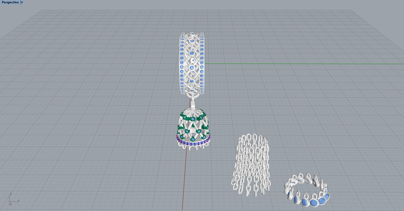 Tassel ring 3D print model_13