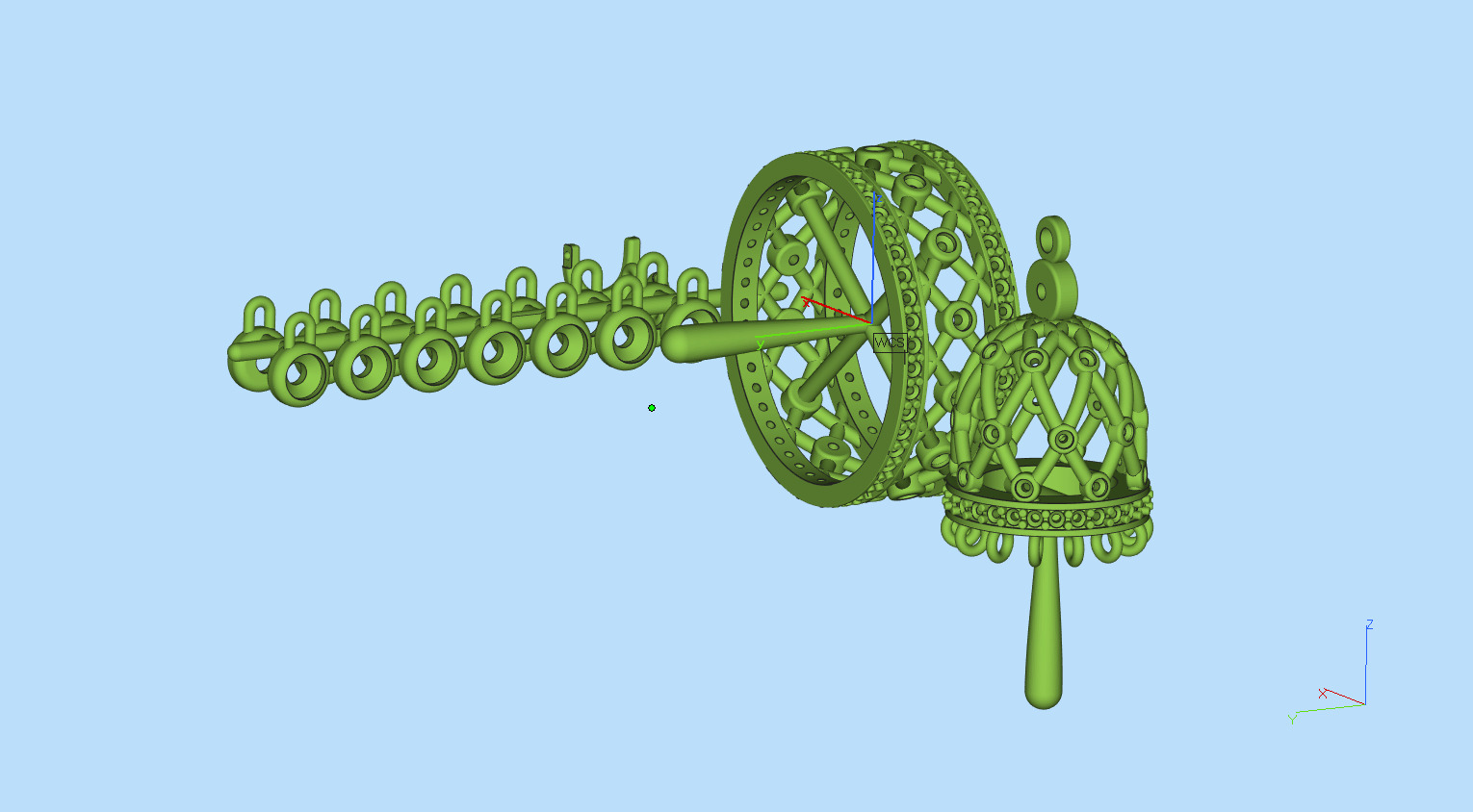 Tassel ring 3D print model_15