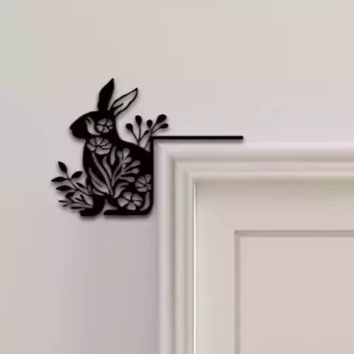 Rabbit Door Corner Decor