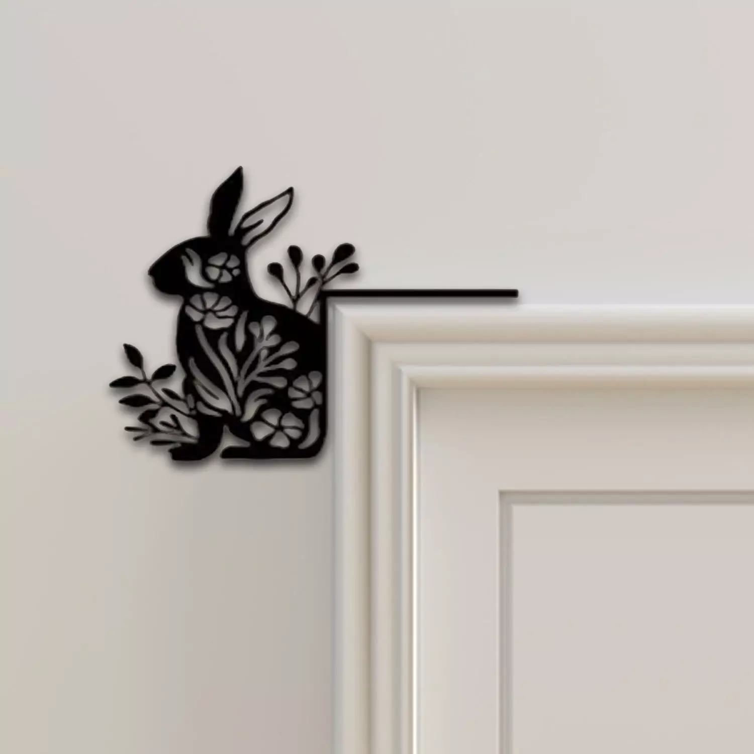 Rabbit Door Corner Decor 3D print model_0