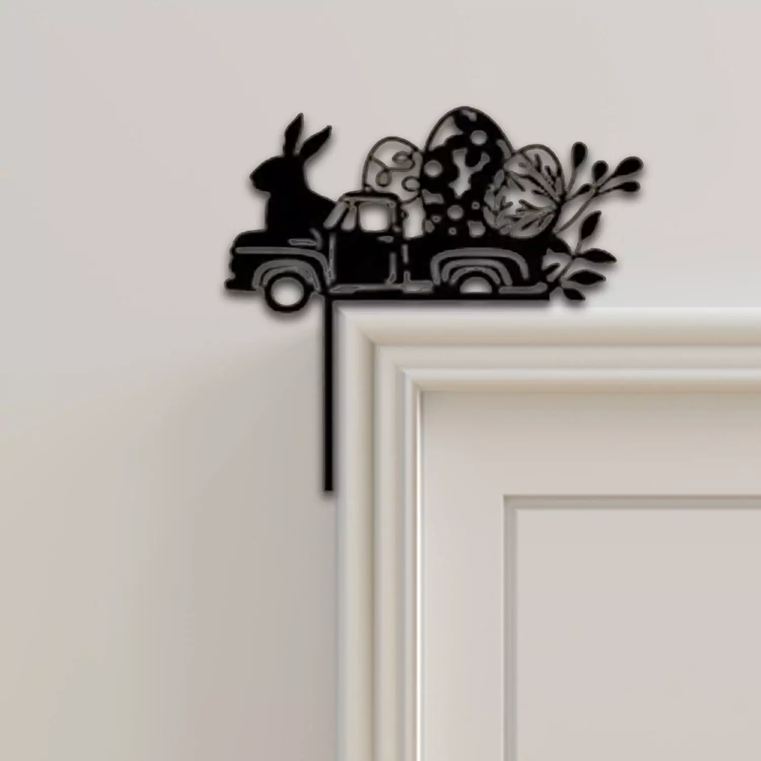 Rabbit And Egg Door Corner Decor 3D print model