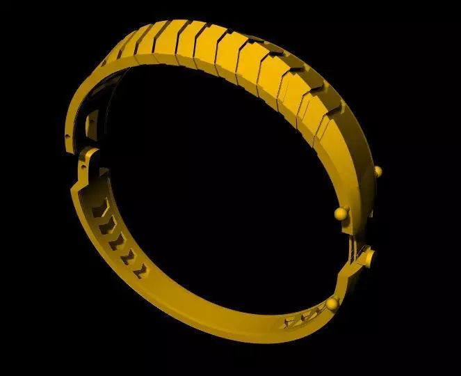 Men bracelet 3dm and stl file 3D print model_0