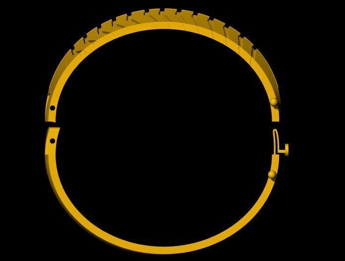 Men bracelet 3dm and stl file 3D print model_2