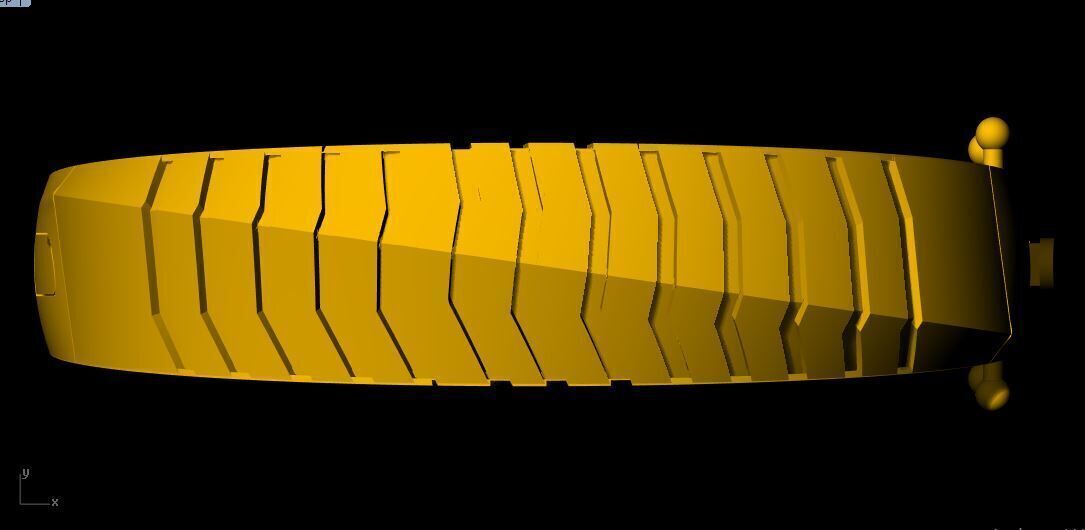 Men bracelet 3dm and stl file 3D print model_3