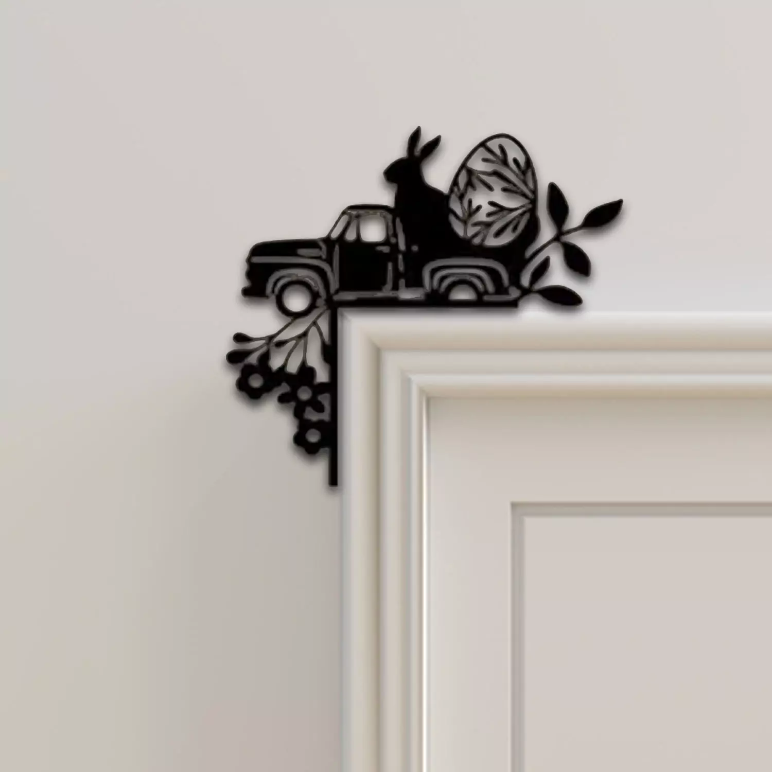 Rabbit Door Corner Decor 3D print model