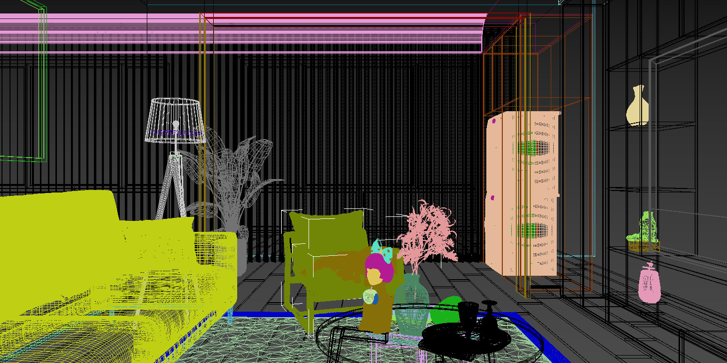 Living Room 3D model_7